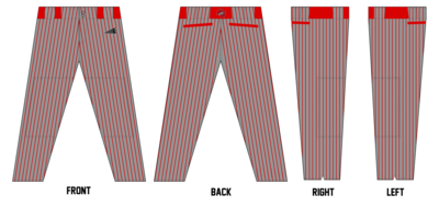North Georgia Drive Custom Long Relaxed Baseball Pant #BP1c