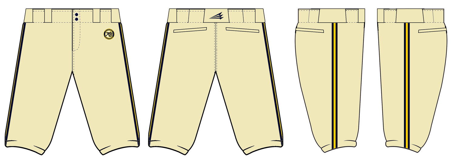 Michigan Brewers Stacheman Elite Custom Knicker Baseball Pants #BP5B