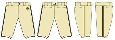 Michigan Brewers Stacheman Elite Custom Knicker Baseball Pants #BP5B