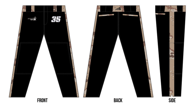 Triad Warriors Custom Stacheman Elite Long Baseball  Pants #BP2B