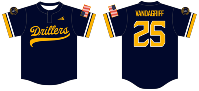 Alaska Drillers Custom HexaFlex Baseball Jersey #J4c