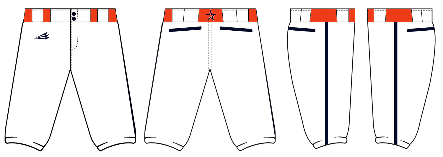 Area Stars (Temple) Custom Knicker Baseball Pant #BPX