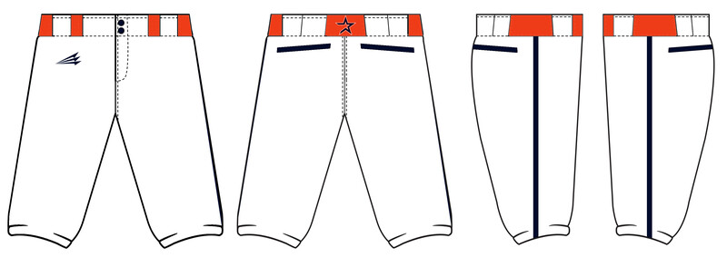 Area Stars (Temple) Custom Knicker Baseball Pant #BPX