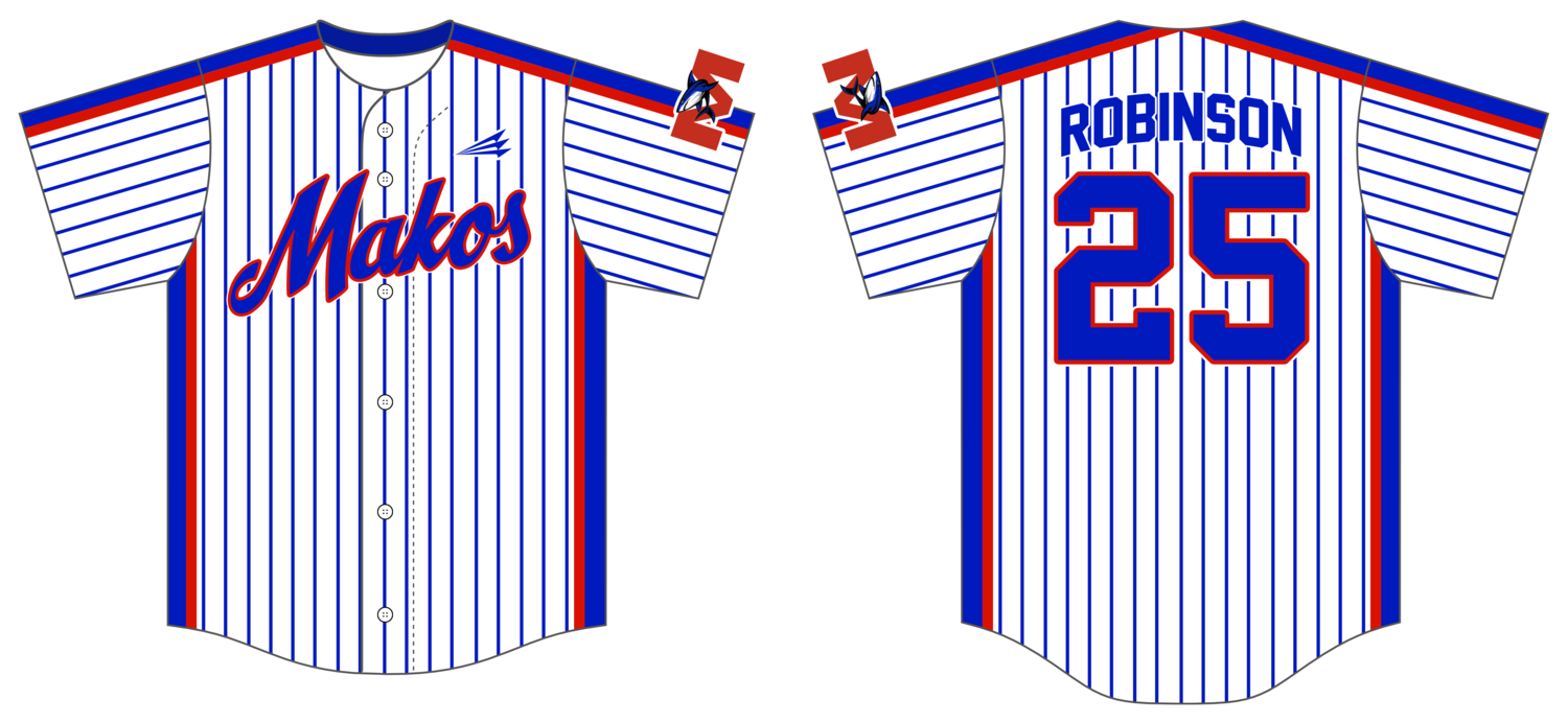 Morehead City Makos Custom Hexaflex Baseball Jersey #J1