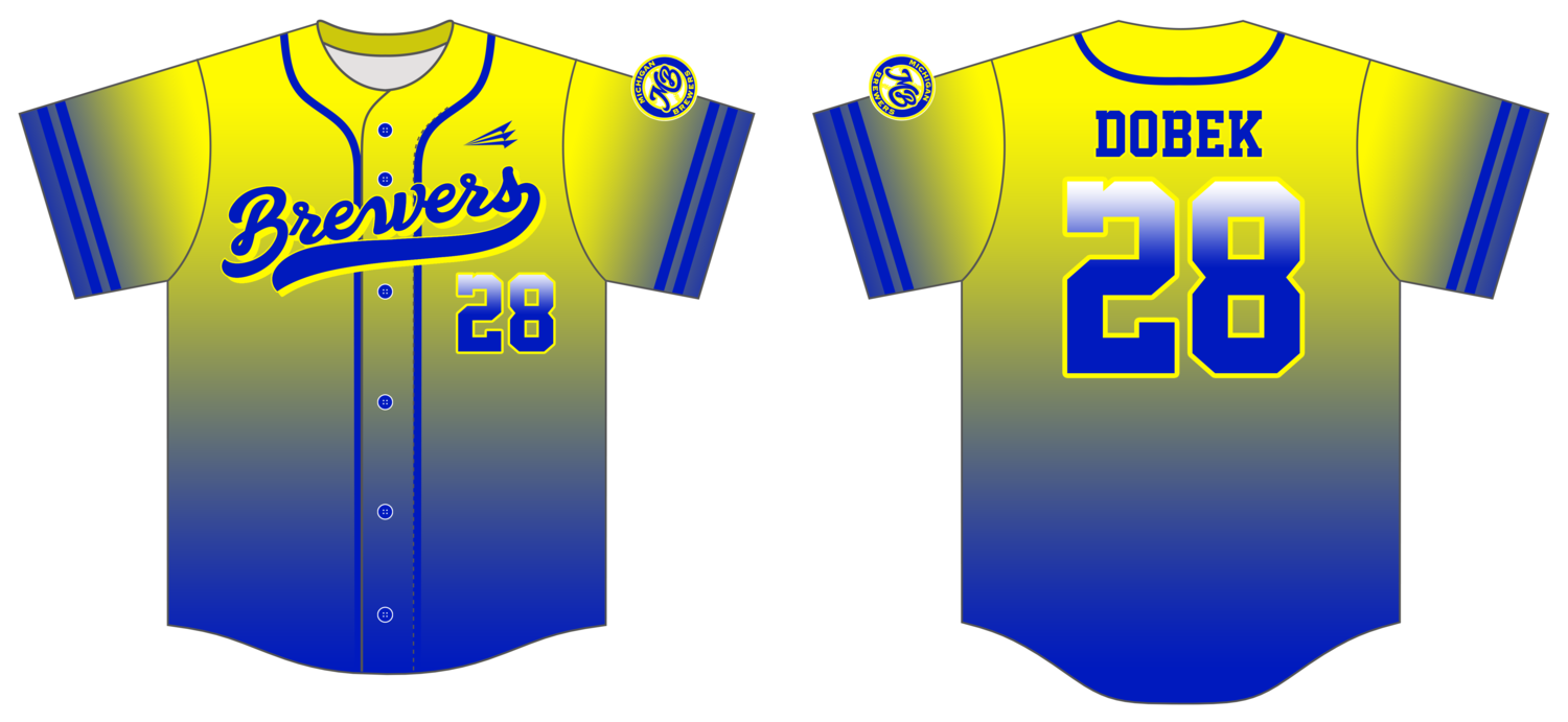 Michigan Brewers Custom Hexaflex Baseball Jersey #J20C