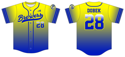 Michigan Brewers Custom Hexaflex Baseball Jersey #J20C