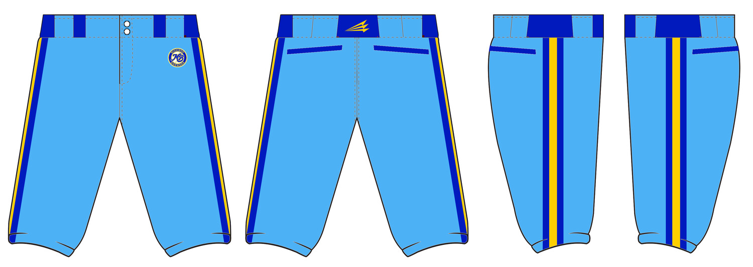Michigan Brewers Stacheman Elite Custom Knicker Baseball Pants #BP4A