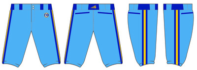 Michigan Brewers Stacheman Elite Custom Knicker Baseball Pants #BP4A
