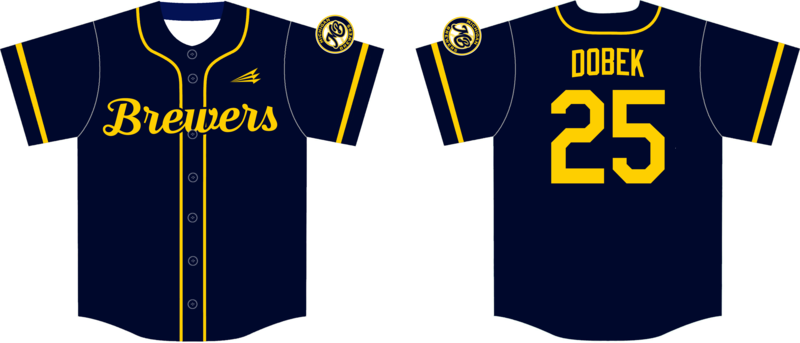 Michigan Brewers Custom Hexaflex Baseball Jersey #J3F