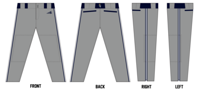 Alaska Drillers Custom Long Relaxed Baseball Pant #BP8a