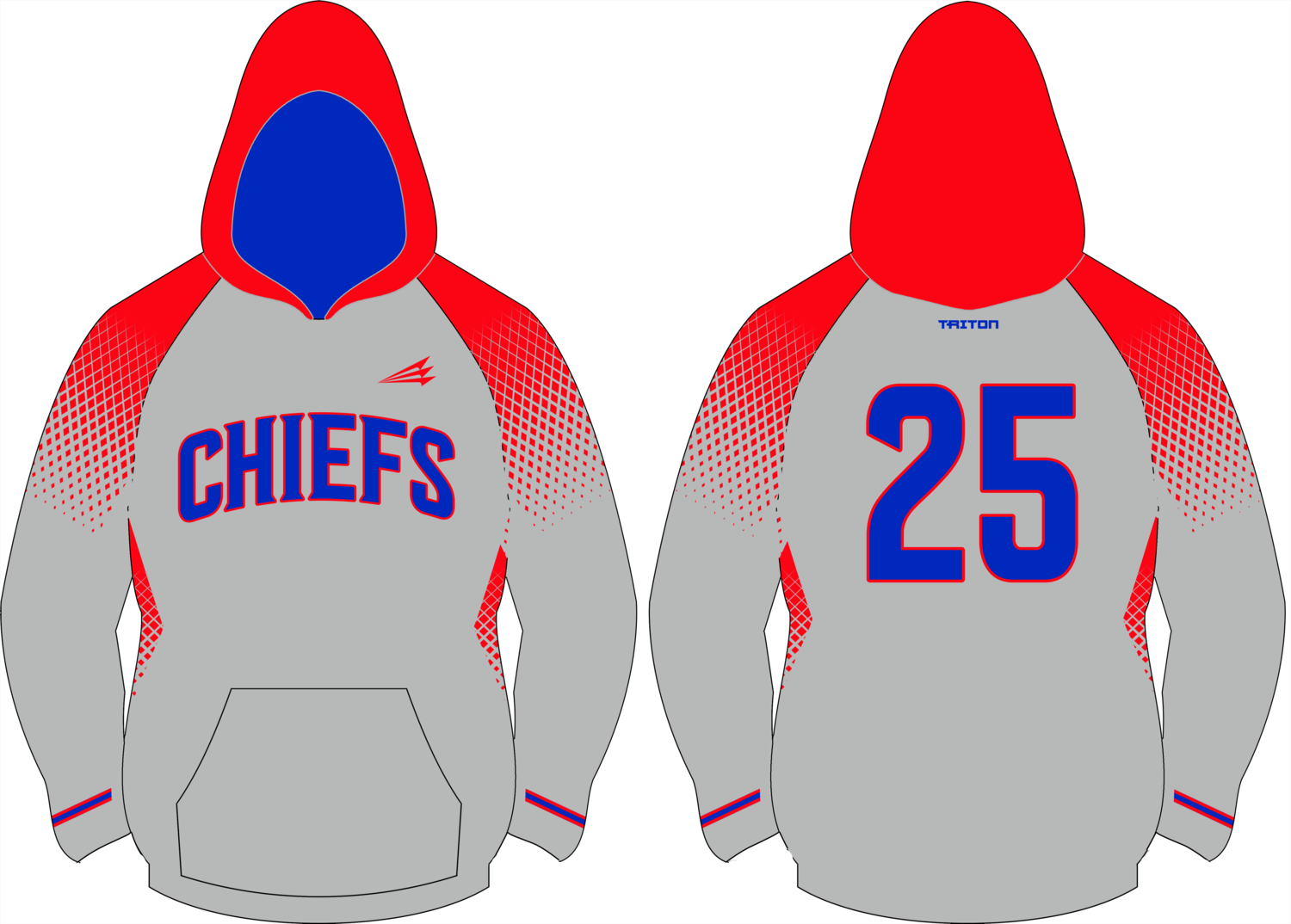 Tennessee Chiefs Custom Vulcan Hoodie #VH1B