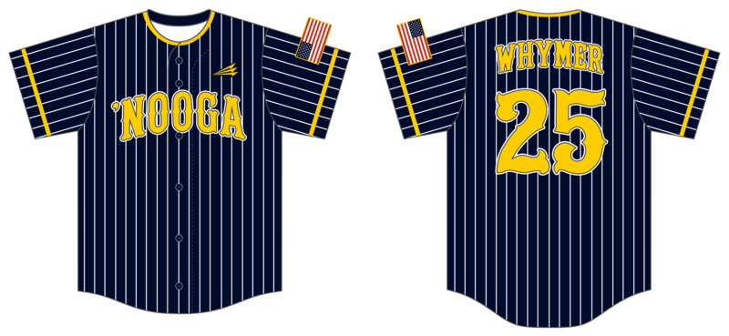 University of Tennessee at Chattanooga Custom HexaFlex Baseball Jersey #J1