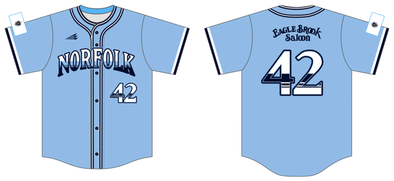 Norfolk County Mariners Custom HexaFlex Baseball Jersey #J1B