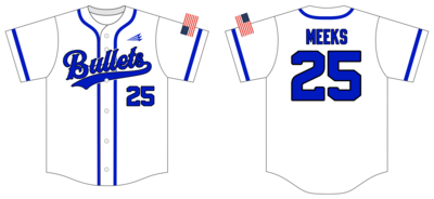 Bullets Baseball (Meeks) Custom Nanodri Baseball Jersey #J1C