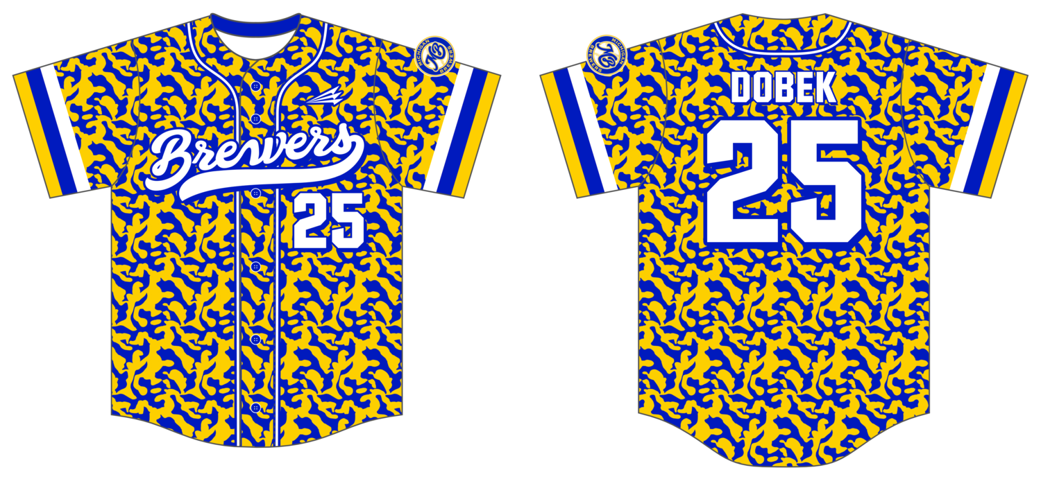 Michigan Brewers Custom Hexaflex Baseball Jersey #J15