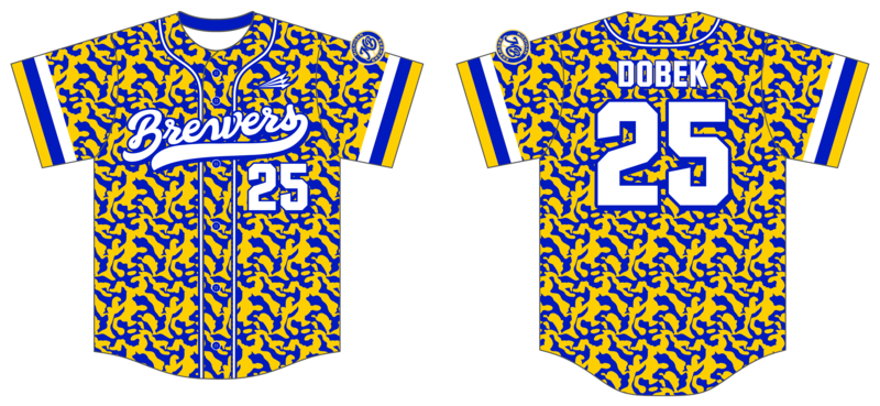 Michigan Brewers Custom Hexaflex Baseball Jersey #J15