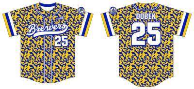 Michigan Brewers Custom Hexaflex Baseball Jersey #J15