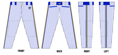 Michigan Brewers Stacheman Elite Custom Long Baseball Pants #BP1C