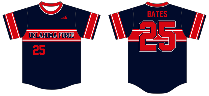 Oklahoma Force Custom HexaFlex Baseball Jersey #J6
