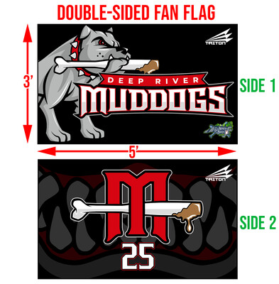 Deep River Muddogs Custom Fan Flag #FF1