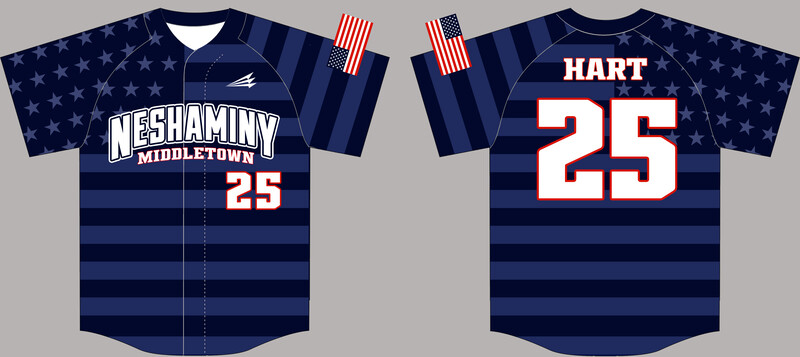 Neshaminy Middletown Wildcats Custom HexaFlex Baseball Jersey #J7