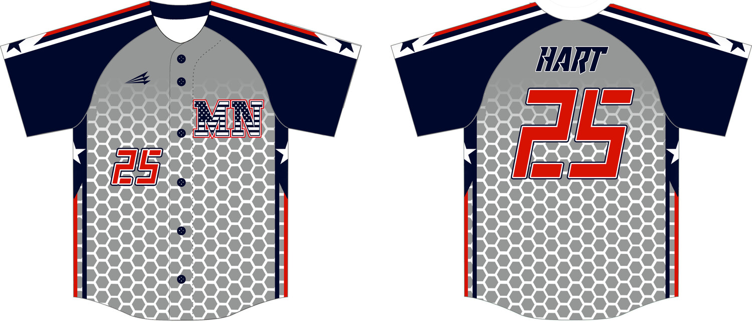 Neshaminy Middletown Wildcats Custom HexaFlex Baseball Jersey #J6
