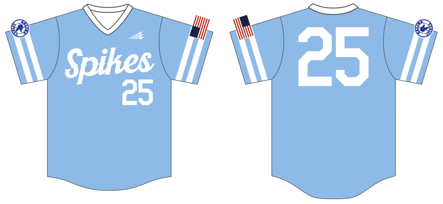 Salina Spikes Custom HexaFlex Baseball Jersey #J29b