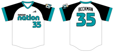 Dinger Nation (Beckman) Custom Hexaflex Baseball Jersey #J3