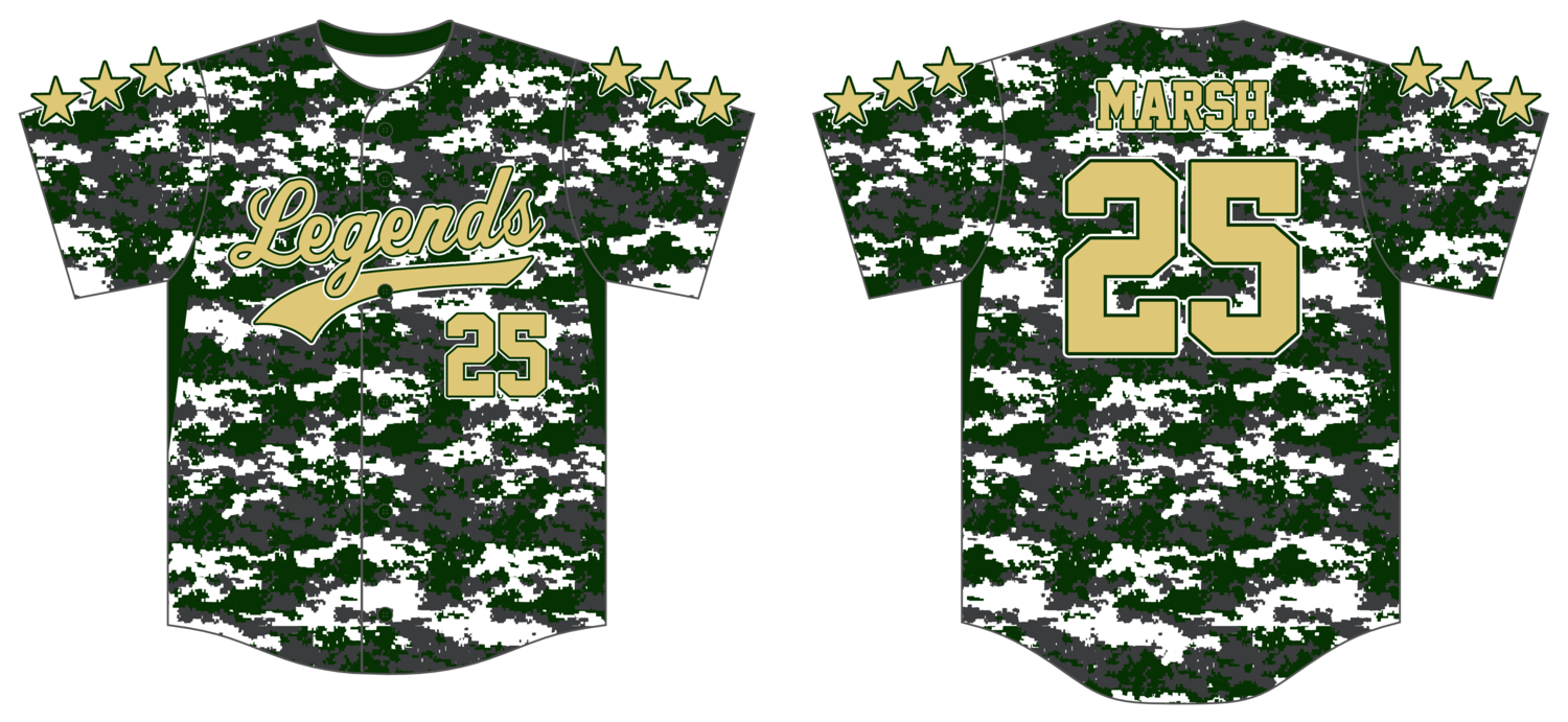 Legends (Marsh) Custom HexaFlex Baseball Jersey #J3B