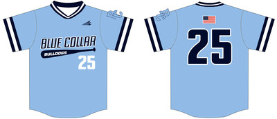 Blue Collar Bulldogs Custom HexaFlex Baseball Jersey #J3B
