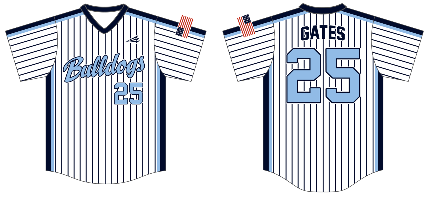 Blue Collar Bulldogs Custom HexaFlex Baseball Jersey #J1D