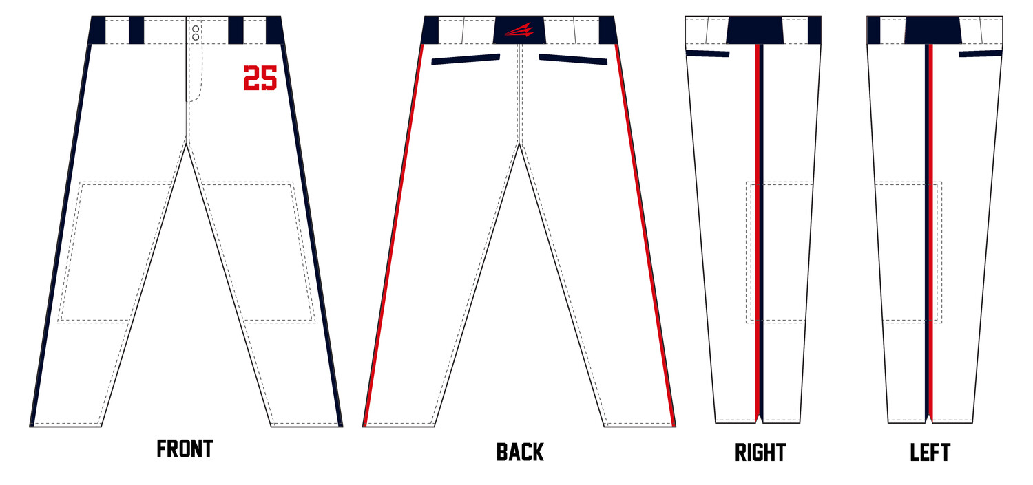 Caribe Custom Long Baseball Pant #BP1