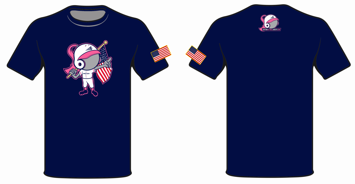 Triton Stachette All-American HyperTee (Navy) #HT5