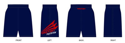 Triton Fastpitch Women&#39;s Revolution Pocket Shorts (Navy/Red) #RV1b
