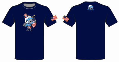 Triton Stacheman All-American HyperTee (Navy) #HT3