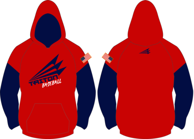Triton Baseball Vulcan Hoodie (Red/Navy) #VH2