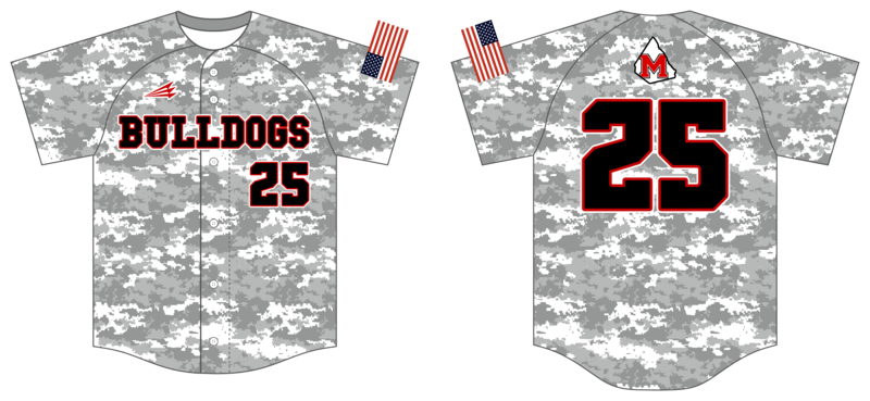 MoCo Bulldogs Custom NanoDri Baseball Jersey #J3b