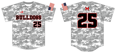 MoCo Bulldogs Custom NanoDri Baseball Jersey #J3b