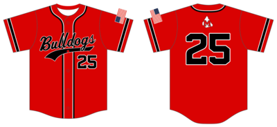 MoCo Bulldogs Custom NanoDri Baseball Jersey #J4c