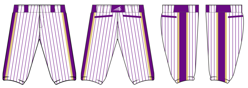 Plum Devil Dogs Custom Knicker Baseball Pant #BP4b