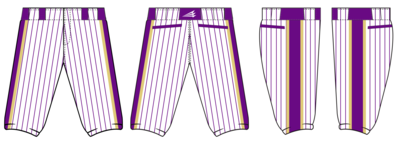 Plum Devil Dogs Custom Knicker Baseball Pant #BP4b