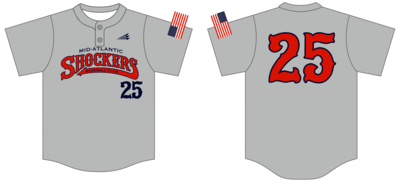 Mid-Atlantic Shockers Custom Hexaflex Baseball Jersey #J5D
