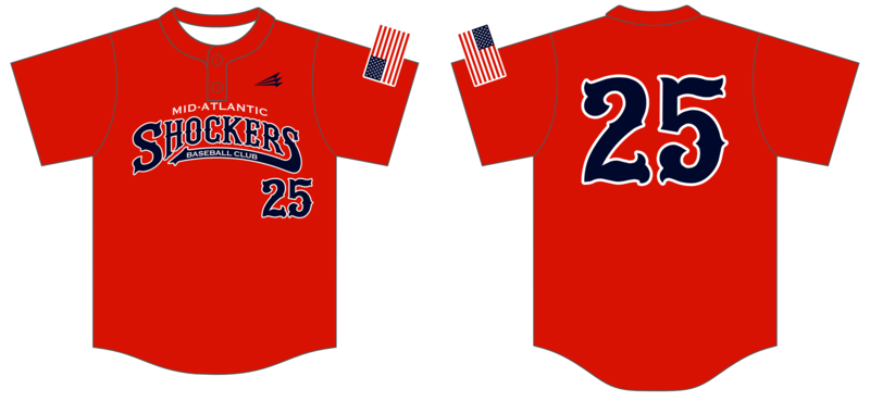 Mid-Atlantic Shockers Custom Hexaflex Baseball Jersey #J5E
