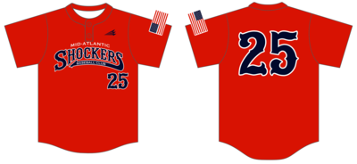 Mid-Atlantic Shockers Custom Hexaflex Baseball Jersey #J5E