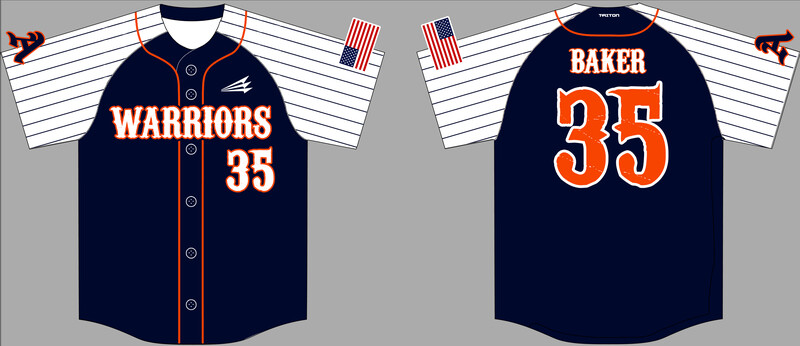 Acworth Warriors Custom Hexaflex Baseball Jersey #J10B