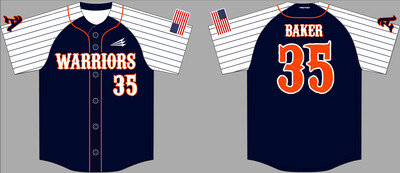 Acworth Warriors Custom Hexaflex Baseball Jersey #J10B
