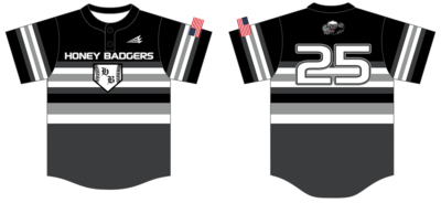 Honey Badgers (Roekel) Custom HexaFlex Baseball Jersey #J6C