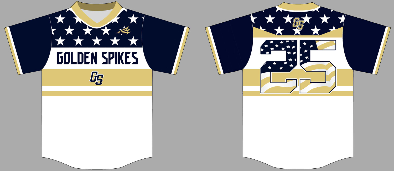 Golden Spikes (McCoy) Custom HexaFlex Baseball Jersey #J2