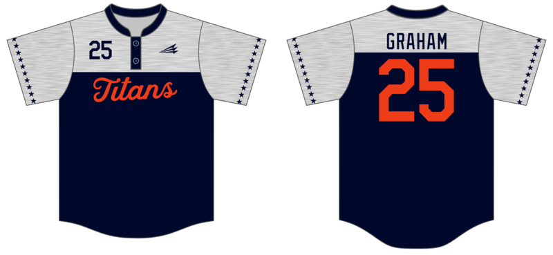 Blue Ridge Titans Custom HexaFlex Baseball Jersey #J2