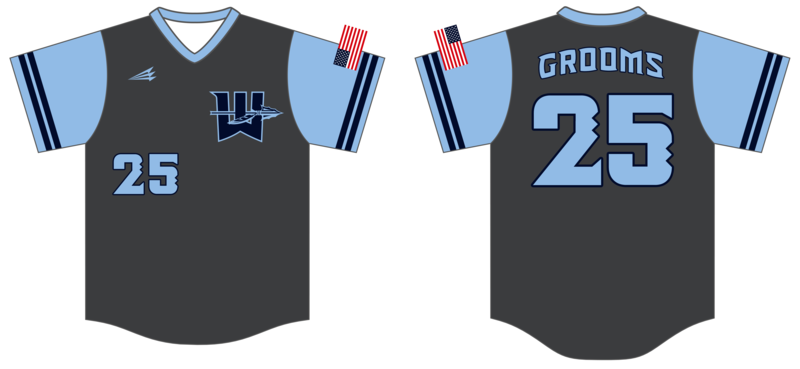 Warriors (Grooms) Custom HexaFlex Baseball Jersey #J4